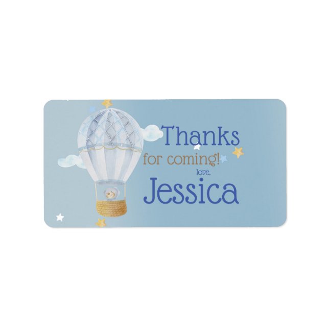 Wir können schon abwarten Dankeschön Sticker Adressaufkleber (Vorne)