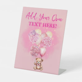 Wir können schon abwarten, Ihren eigenen Text hinz Sockelschild