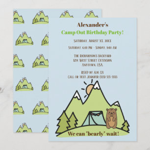 Wir können schon frühzeitig auf Blue Camp abwarten Einladung