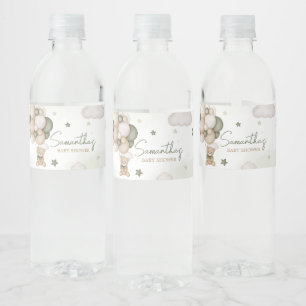 Wir können schon frühzeitig auf Green Boho warten Wasserflaschenetikett