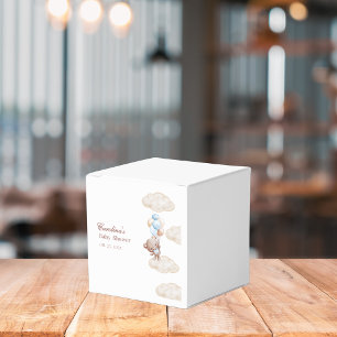 wir können schon frühzeitig die blaue Babydusche w Geschenkschachtel