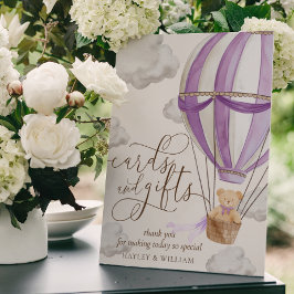 Wir können schon Lilac Bärenkarten und Geschenke w Poster