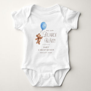 Wir können schon Personalisiert warten Baby Strampler