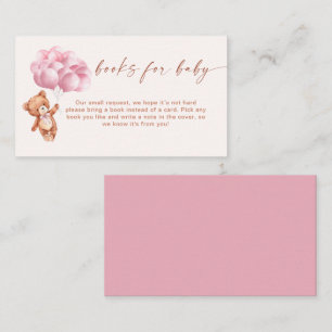 Wir können schon Pink Balloon Bücher für Baby abwa Begleitkarte