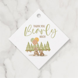 Wir können schon warten | Baby Shower Gift Tags Geschenkanhänger