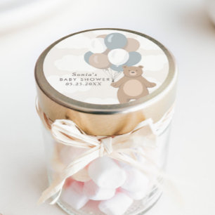 Wir können schon warten Neutrale Blaujunge Runder Aufkleber