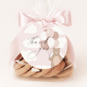 Wir können schon warten   Pink Baby Girl Geschenkanhänger