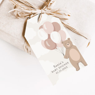 Wir können schon warten Pink Girl's Gefallen Geschenkanhänger