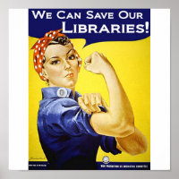 Wir können unsere Bibliotheken Poster gerettet