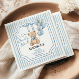 Wir können warten, Baby Shower  Serviette
