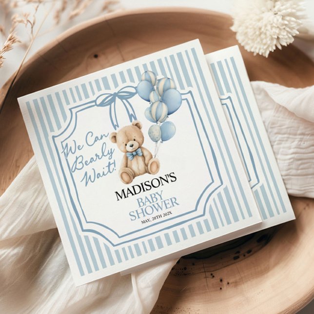 Wir können warten, Baby Shower  Serviette (Von Creator hochgeladen)