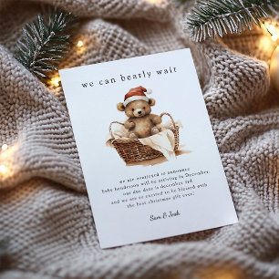 Wir können Weihnachten kaum erwarten Schwangerscha