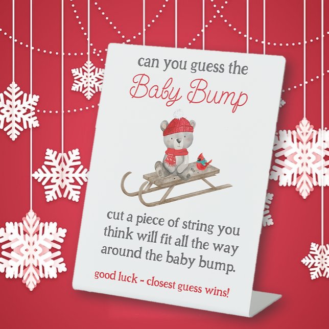 Wir können wohl kaum eine Babydusche abwarten Sockelschild (Von Creator hochgeladen)