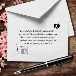 Wir könnten es nicht ohne Sie tun, nicht wirklich  Dankeskarte