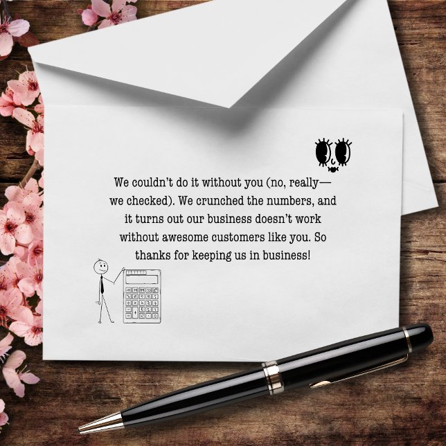 Wir könnten es nicht ohne Sie tun, nicht wirklich  Dankeskarte (Von Creator hochgeladen)