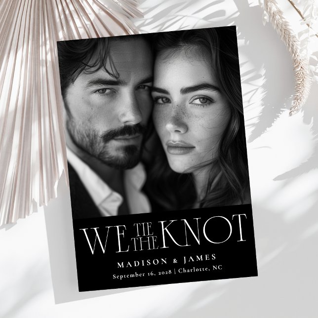 Wir Krawatte der Knoten einzigartigen Typografie F Save The Date (Von Creator hochgeladen)