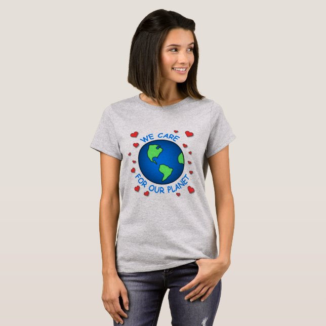 Wir kümmern uns um unseren Planeten T-Shirt (Vorne ganz)