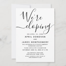 Wir laden Typografie ein, Hochzeiten einzuladen Einladung