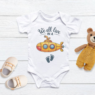Wir leben alle in einem gelben U-Boot, Ocean Beach Baby Strampler