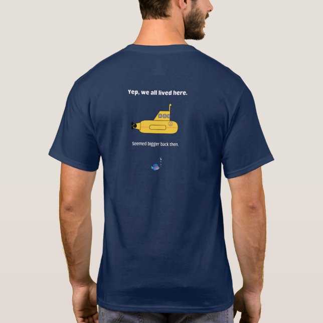 Wir leben alle in einem gelben U-Boot T-Shirt (Rückseite)