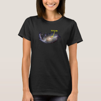 Wir leben hier Space Rocketship Travel Space Explo T-Shirt