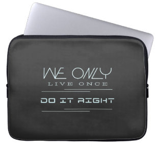 Wir leben nur, wenn wir es richtig zitieren Motiva Laptopschutzhülle