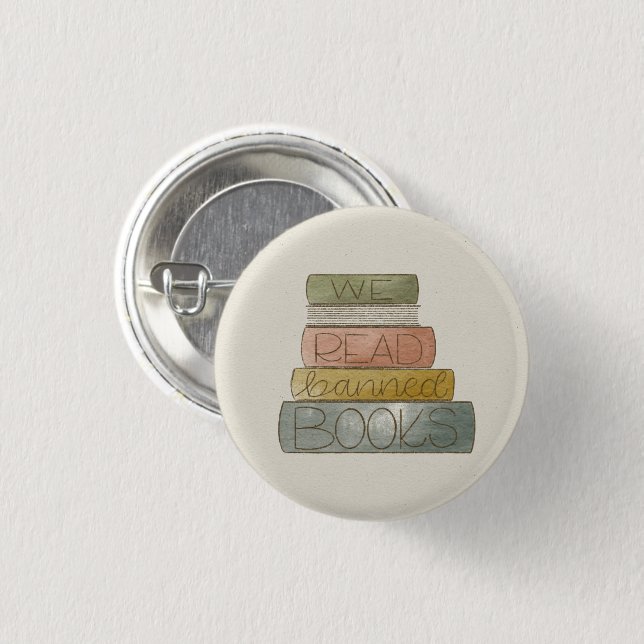 Wir lesen verbotene Bücher Button (Vorne & Hinten)