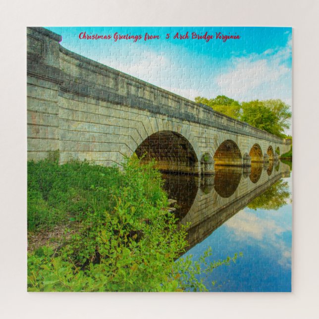 Wir Liebe 5 Arch Bridge Virginia Puzzle (Vertikal)