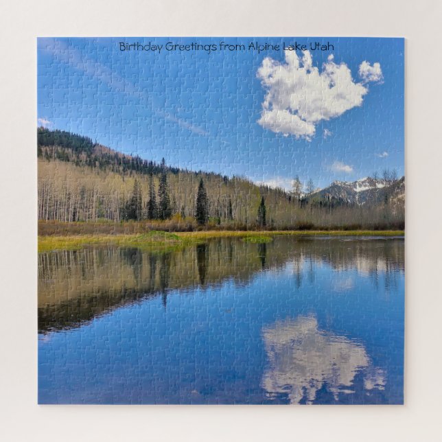 Wir Liebe Alpensee Utah Jigsaw Puzzle (Vertikal)