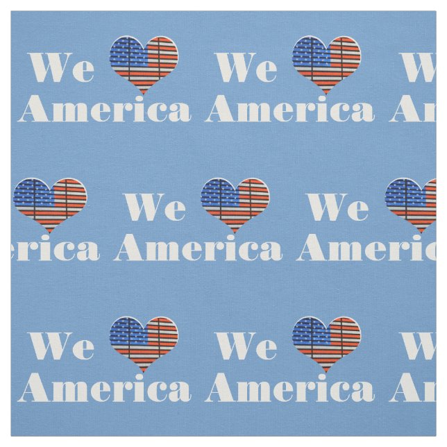 Wir Liebe Amerika Stoff (Muster)