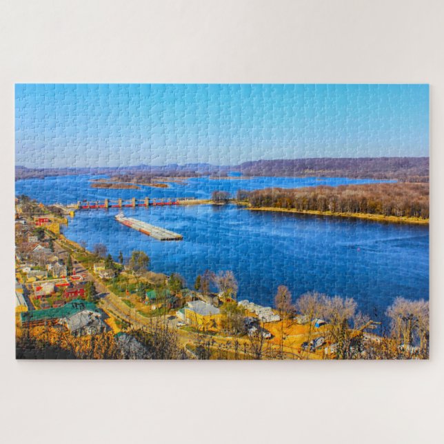 Wir Liebe Bellevue Iowa. Puzzle (Horizontal)