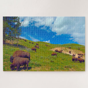 Wir Liebe Bison Wyoming Puzzle