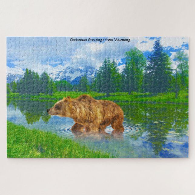 Wir Liebe Brown Bears Wyoming Jigsaw Puzzle (Horizontal)