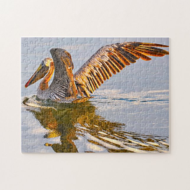 Wir Liebe Brown Pelicans Florida Puzzle (Horizontal)