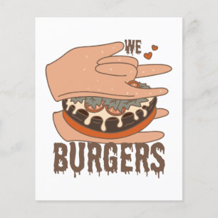 Wir Liebe Burgers - Burger Liebe - ASL ILY Obsessi Flyer