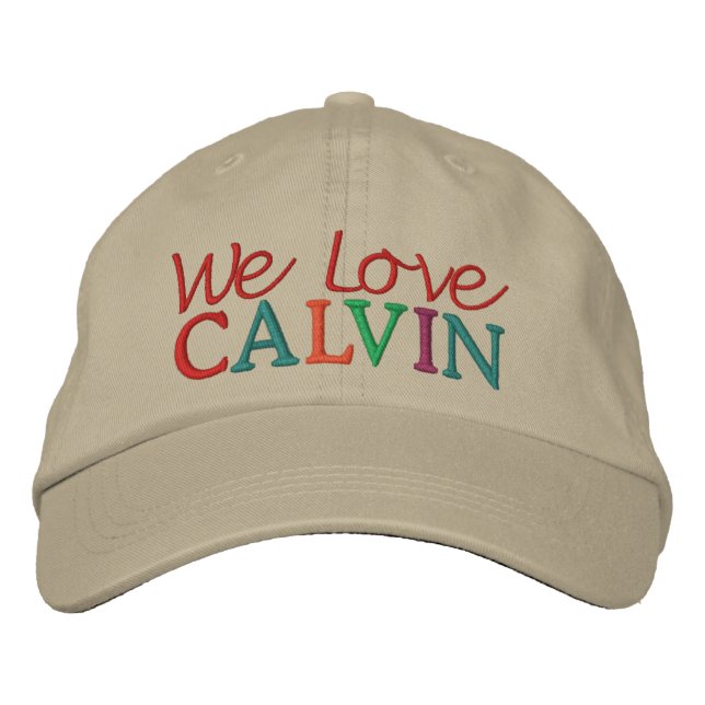 Wir Liebe CALVIN Racing Cap Bestickte Kappe (Vorderseite)