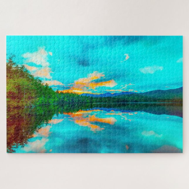 Wir Liebe Chocura Lake New Hampshire Puzzle (Horizontal)