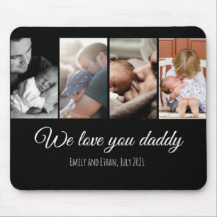 Wir Liebe, dass ihr ein schwarzes Foto in der Coll Mousepad