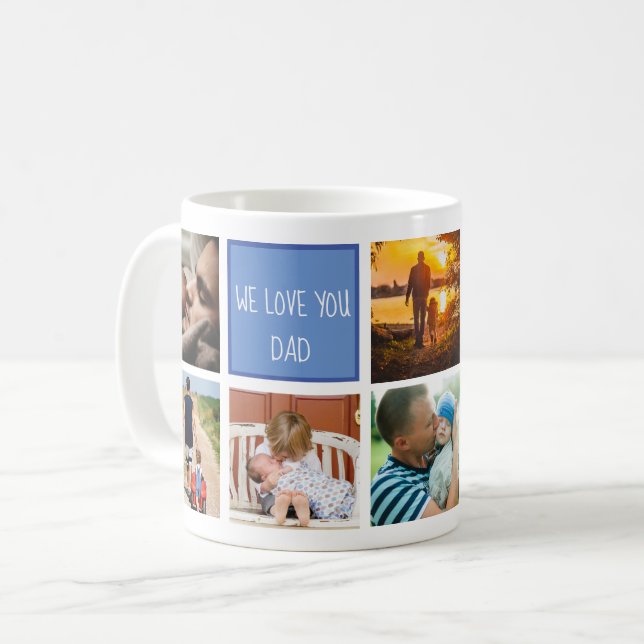 Wir Liebe, dass ihr Erinnerungen der Familie Foto  Kaffeetasse (Vorderseite Links)