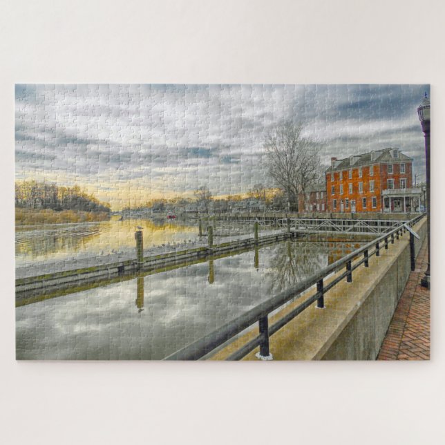Wir Liebe der Stadt Delaware Puzzle (Horizontal)