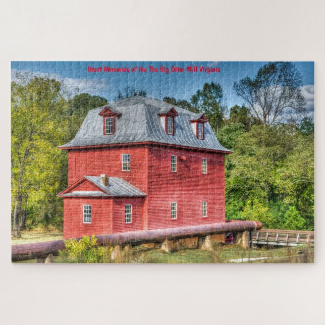 Wir Liebe des Big Otter Mill Virginia Jigsaw Puzzl Puzzle (Horizontal)