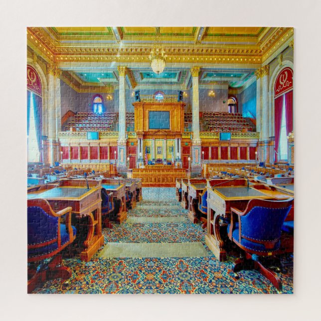 Wir Liebe Des Moines Iowa. Puzzle (Vertikal)