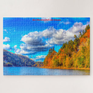 Wir Liebe Devils Lake Wisconsin. Jigsaw Puzzle