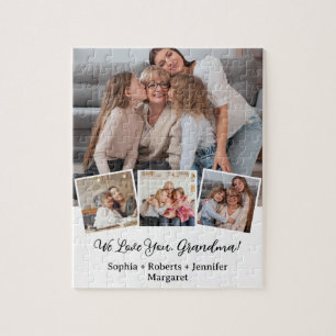 "Wir Liebe dich, Oma" Geschenk mit benutzerdefinie Puzzle