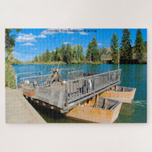 Wir Liebe die Fähre Schlange Fluss Wyoming. Jigsaw Puzzle