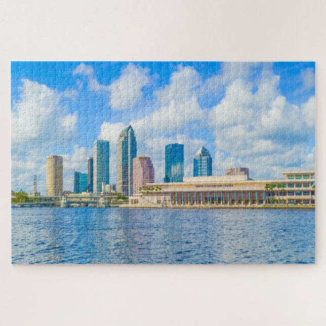 Wir Liebe die Stadt Tampa Florida Puzzle (Horizontal)