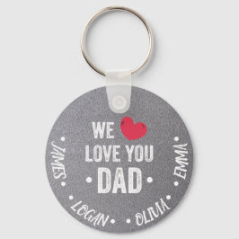 Wir Liebe, du Vater, individuelle Name Schlüsselan Schlüsselanhänger