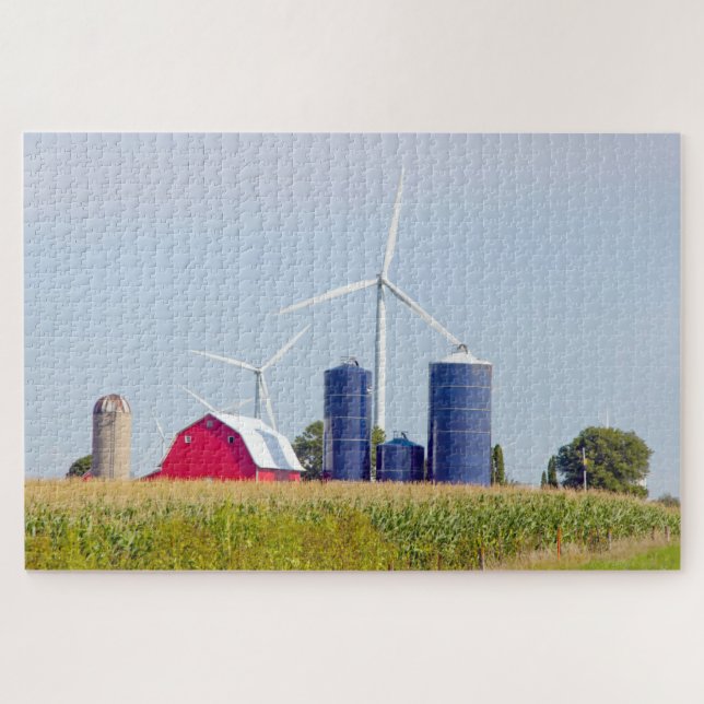 Wir Liebe Farm in Iowa. Puzzle (Horizontal)
