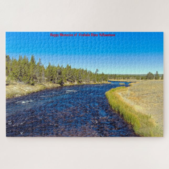 Wir Liebe Firehole River Yellowstone Jigsaw Puzzle (Horizontal)