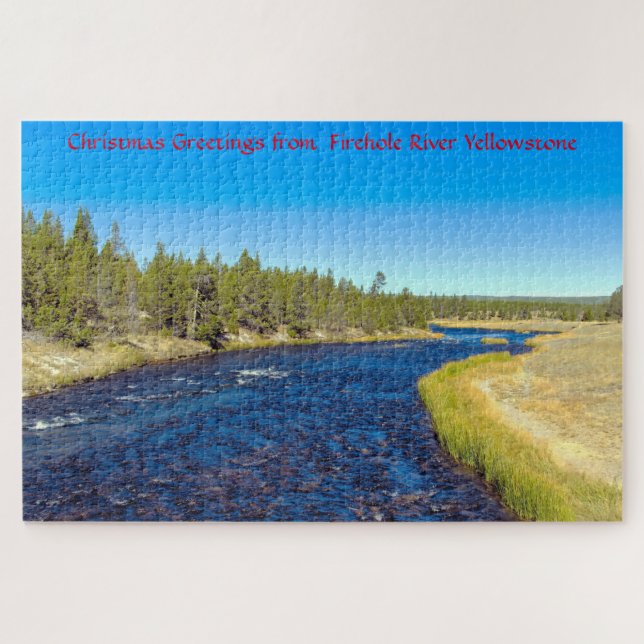 Wir Liebe Firehole River Yellowstone Jigsaw Puzzle (Horizontal)